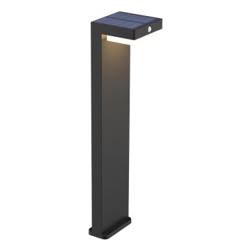 LED solarna lampa sa senzorom MALI LED/4,5W/3,7V 2000 mAh IP44 crna