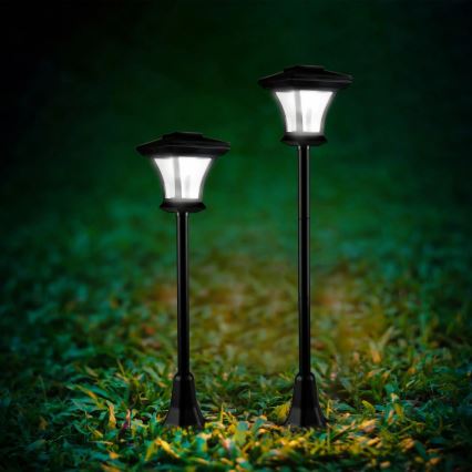 LED solarna lampa TIRANA LED/1,6W/1,2V 600 mAh IP44 crna