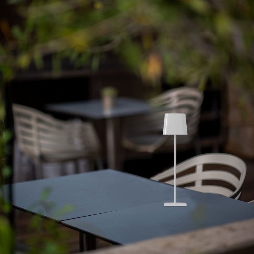 LED solarna prigušiva magnetna dodirna punjiva stona lampa LED/5W/5V 3000-6000K 3600 mAh IP65 bela