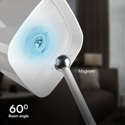 LED solarna prigušiva magnetna dodirna punjiva stona lampa LED/5W/5V 3000-6000K 3600 mAh IP65 bela