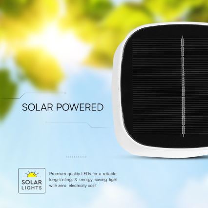 LED solarna prigušiva magnetna dodirna punjiva stona lampa LED/5W/5V 3000-6000K 3600 mAh IP65 bela