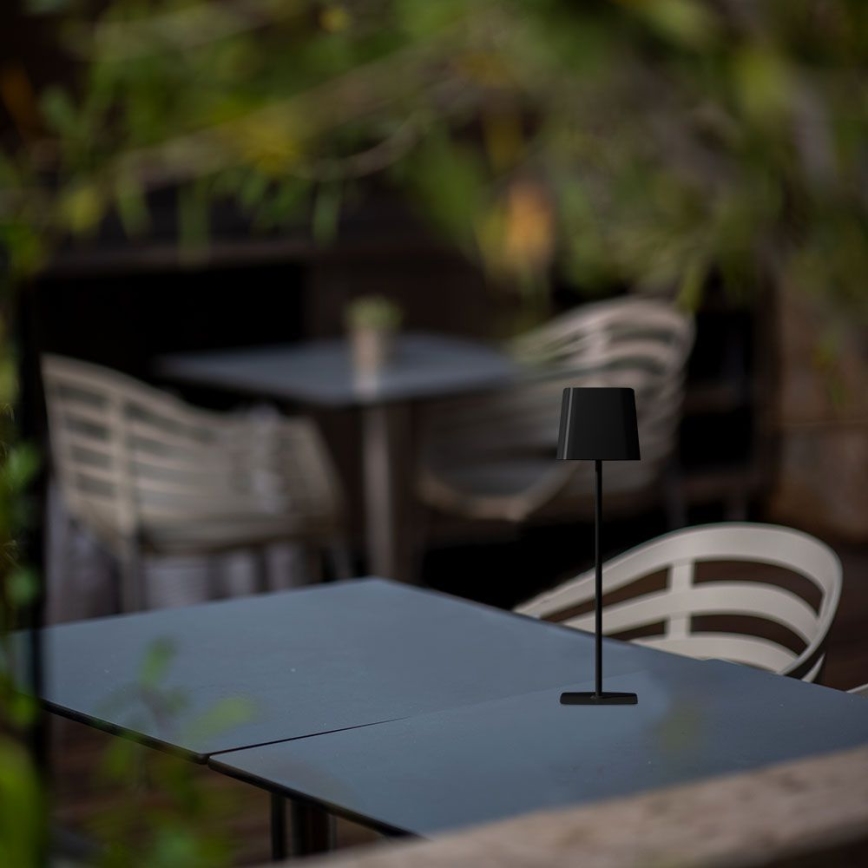 Solarna LED prigušiva magnetska dodirna punjiva stona lampa LED/5W/5V 3000-6000K 3600 mAh IP65 crna