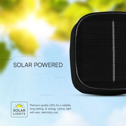 Solarna LED prigušiva magnetska dodirna punjiva stona lampa LED/5W/5V 3000-6000K 3600 mAh IP65 crna