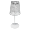 LED solarna stona lampa LUVETRA LED/1xAA 4000K IP44 200 mAh bela