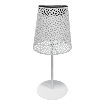 LED solarna stona lampa LUVETRA LED/1xAA 4000K IP44 200 mAh bela