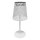 LED solarna stona lampa LUVETRA LED/1xAA 4000K IP44 200 mAh bela