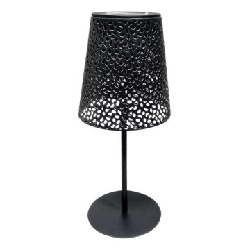 LED solarna stona lampa LUVETRA LED/1xAA 4000K IP44 200 mAh crna