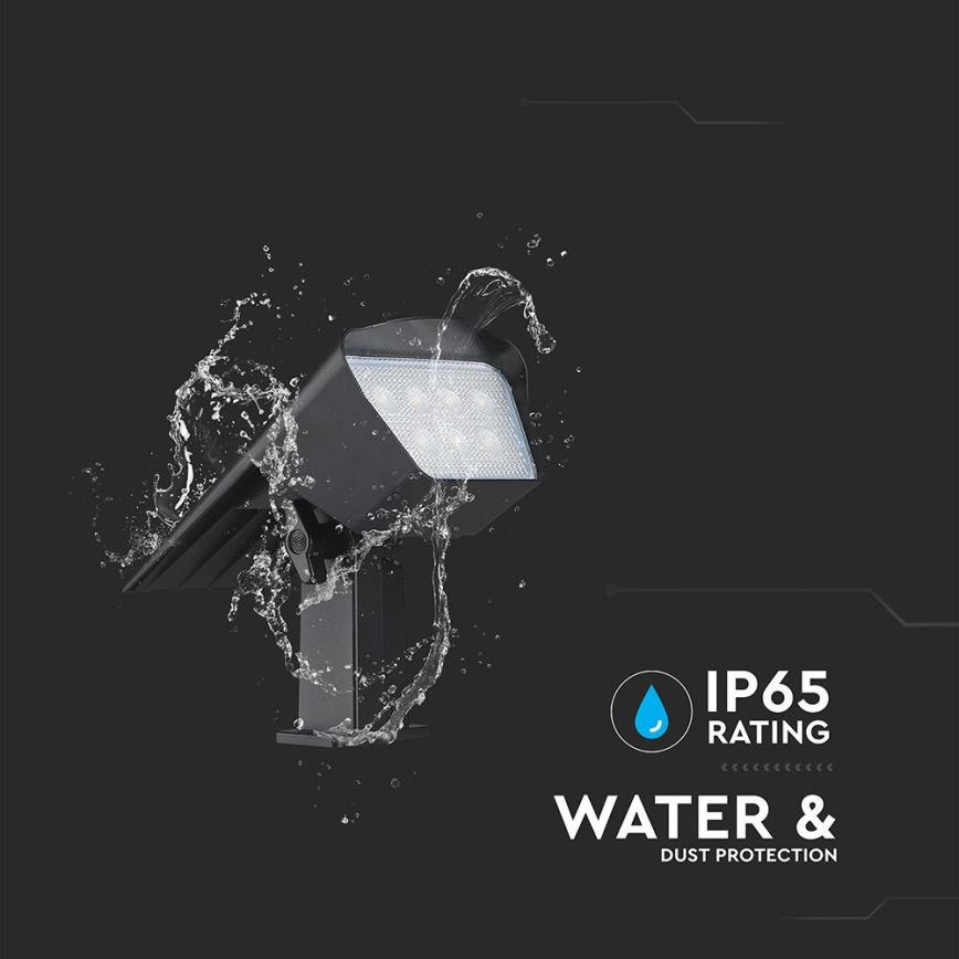 LED solarna svetiljka 2u1 LED/1,3W/3,7V 3000/4000/6400K IP65 1200 mAh