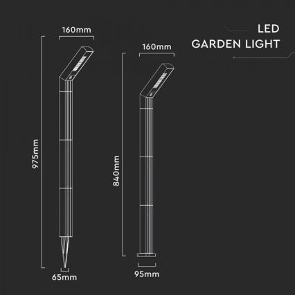 LED solarna svetiljka 2u1 LED/1,5W/3,7V IP65 1500 mAh