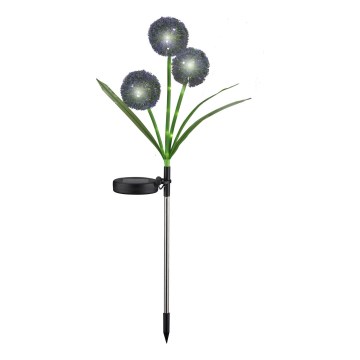 LED solarna svetiljka ALLIUM LED/1,2V 6500K 600 mAh IP44 crna