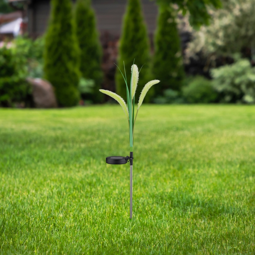 LED solarna svetiljka FLORA LED/1,2V 3000K 600 mAh IP44 crna