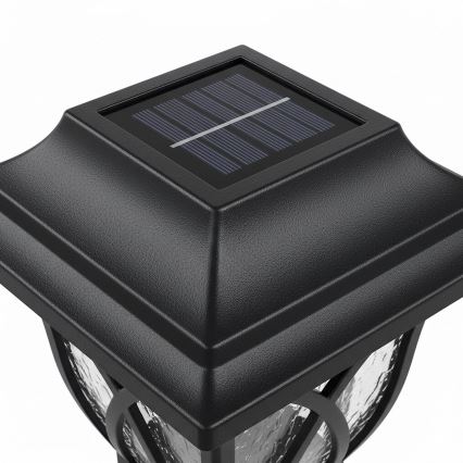 LED solarna svetiljka LAWN LED/1,2V 100 mAh 3000K 44 cm IP44 crna