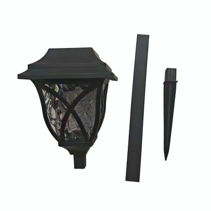 LED solarna svetiljka LAWN LED/1,2V 100 mAh 3000K 44 cm IP44 crna