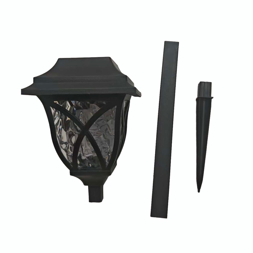 LED solarna svetiljka LAWN LED/1,2V 100 mAh 3000K 44 cm IP44 crna