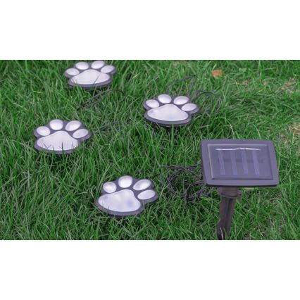 LED solarna svetiljka LED/0,14W/2V 600 mAh IP44 šape