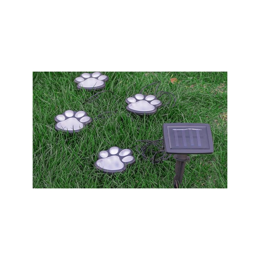 LED solarna svetiljka LED/0,14W/2V 600 mAh IP44 šape