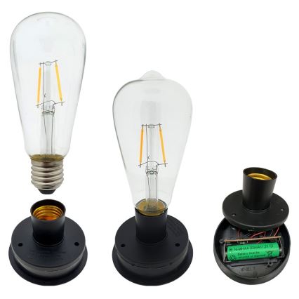 LED solarna svetiljka LUISA 1xE27/1,2V 600 mAh IP44