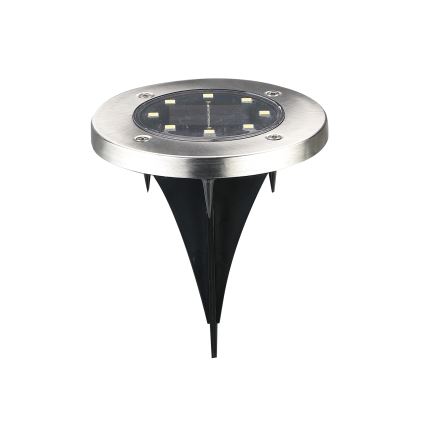 LED solarna svetiljka SOLLY LED/1,2V 6500K prečnik 11,5 cm 300 mAh IP44 hrom
