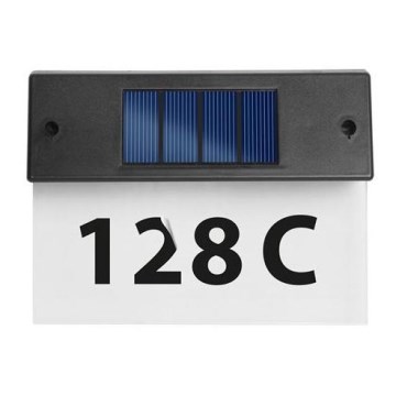 LED solarna tabla za kućni broj LED/1,2V/600 mAh IP44