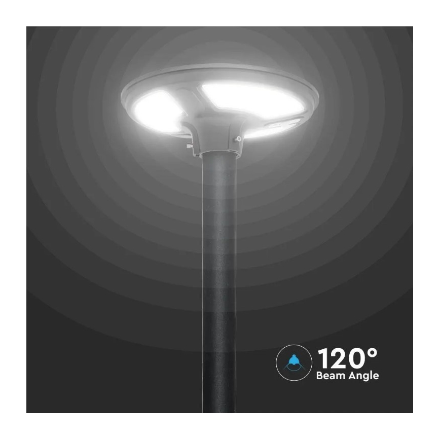 LED solarna ulična lampa sa senzorom LED/10W/3,2V 6500K IP65 25000 mAh + daljinski upravljač
