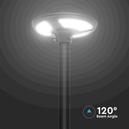 LED solarna ulična lampa sa senzorom, LED/10W/3,2V, IP65, 4000K, 15000 mAh + daljinski upravljač