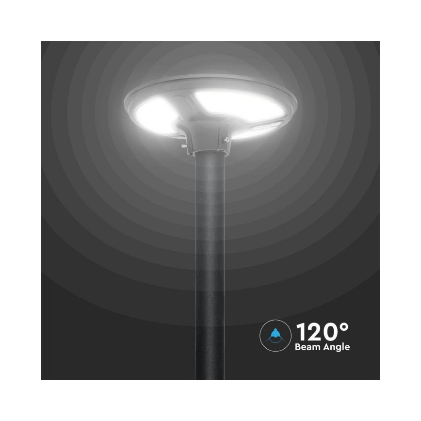 LED solarna ulična lampa sa senzorom, LED/10W/3,2V, IP65, 4000K, 15000 mAh + daljinski upravljač