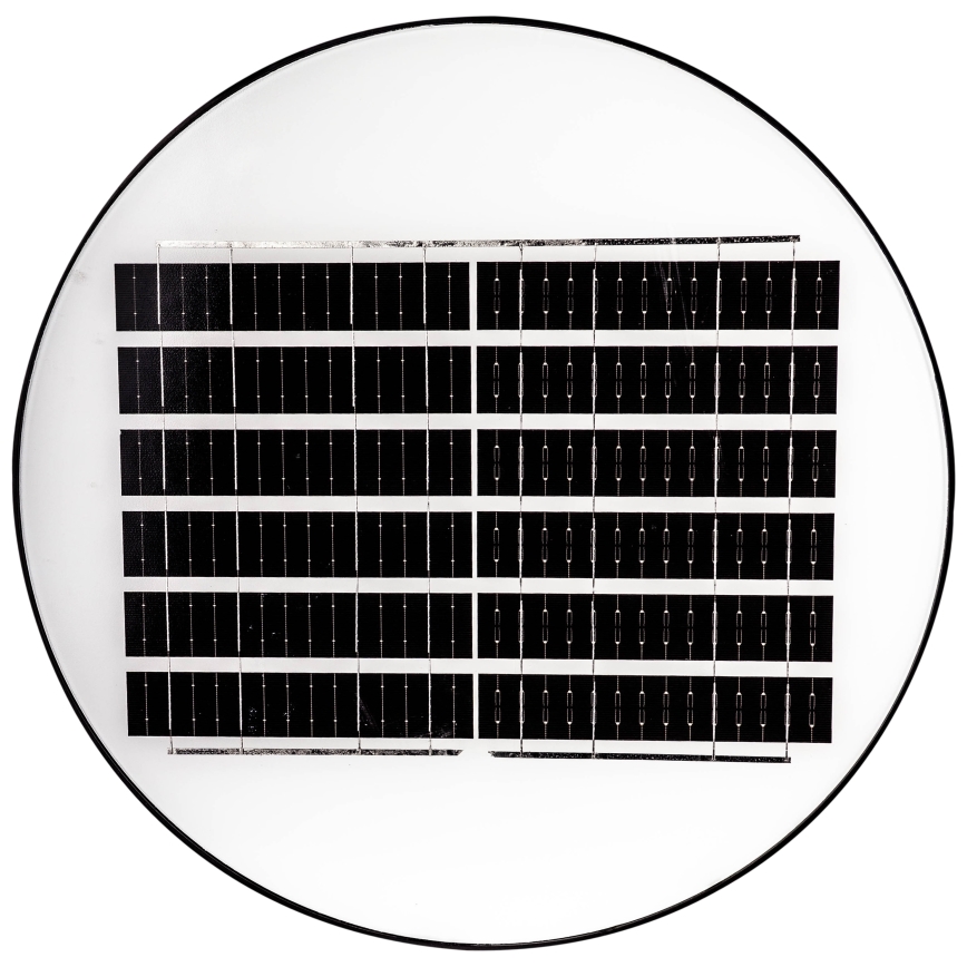 LED prigušiva solarna ulična lampa sa senzorom LED/15W/6V 11000 mAh 6500K IP65 crna + daljinski upravljač