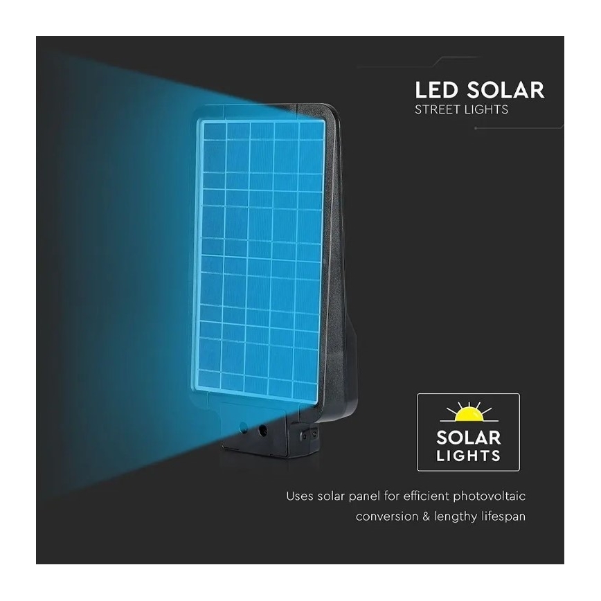 LED solarna ulična lampa sa senzorom LED/15W/7,4V 4000K IP65 10800 mAh