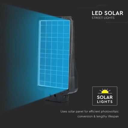 LED solarna ulična lampa sa senzorom LED/15W/7,4V 6000K IP65 5400 mAh