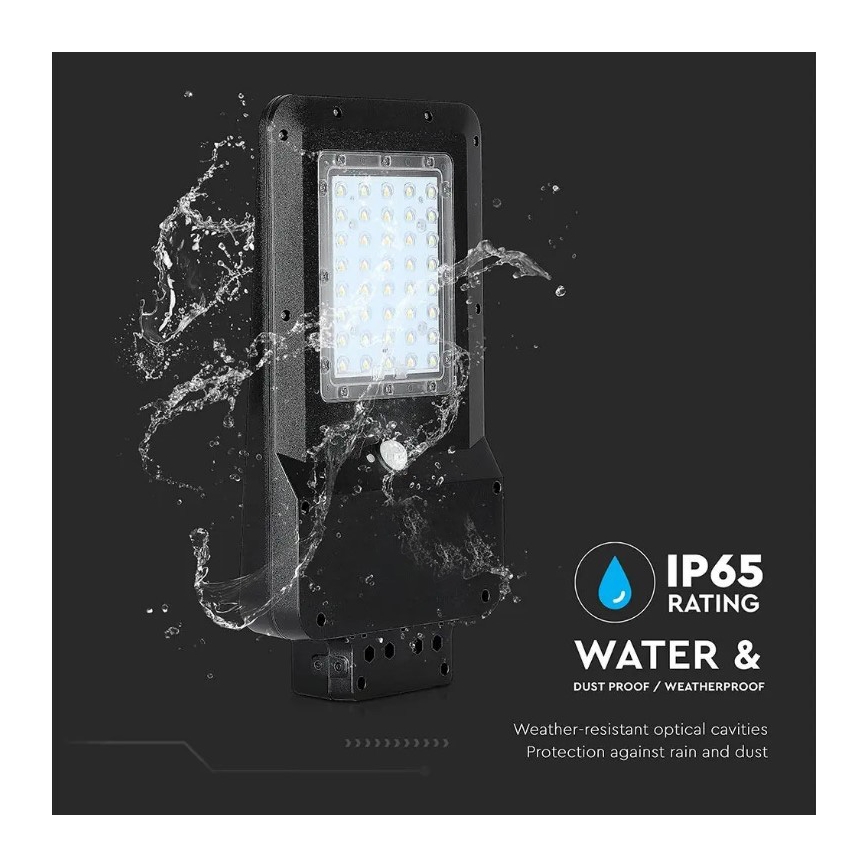 LED solarna ulična lampa sa senzorom LED/15W/7,4V 6000K IP65 5400 mAh