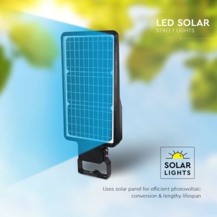 LED solarna ulična lampa sa senzorom LED/40W/9,6V IP65 4000K + daljinsko upravljanje