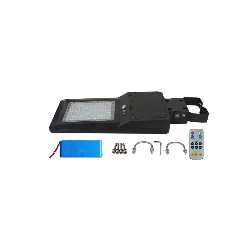 LED solarna ulična lampa sa senzorom LED/40W/9,6V IP65 4000K + daljinsko upravljanje