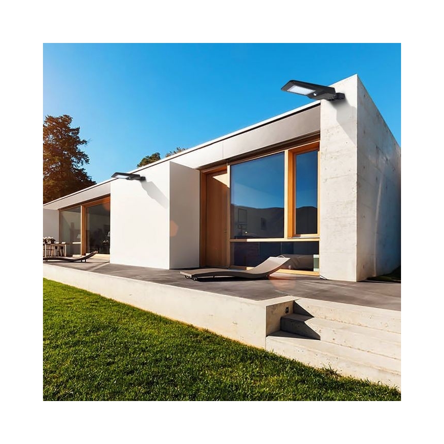 LED solarna ulična lampa sa senzorom LED/40W/9,6V IP65 6000K 12000 mAh + daljinski upravljač