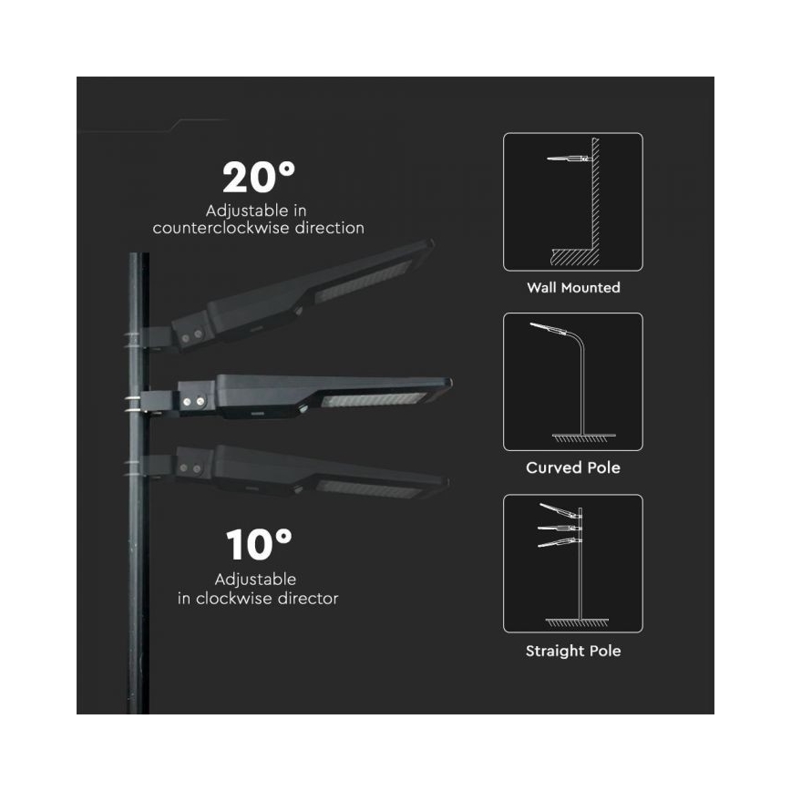 LED solarna ulična lampa sa senzorom LED/40W/9,6V IP65 6000K 12000 mAh + daljinski upravljač