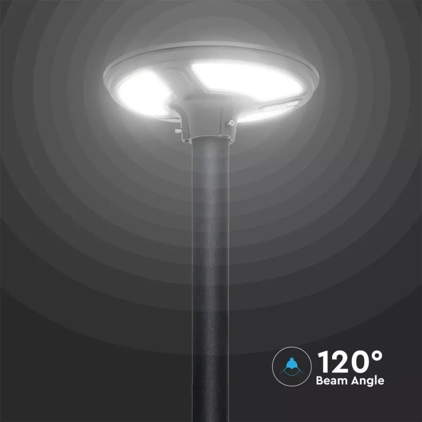 LED solarna ulična lampa sa senzorom LED/7,5W/3,2V IP65 4000K 15000 mAh + daljinski upravljač