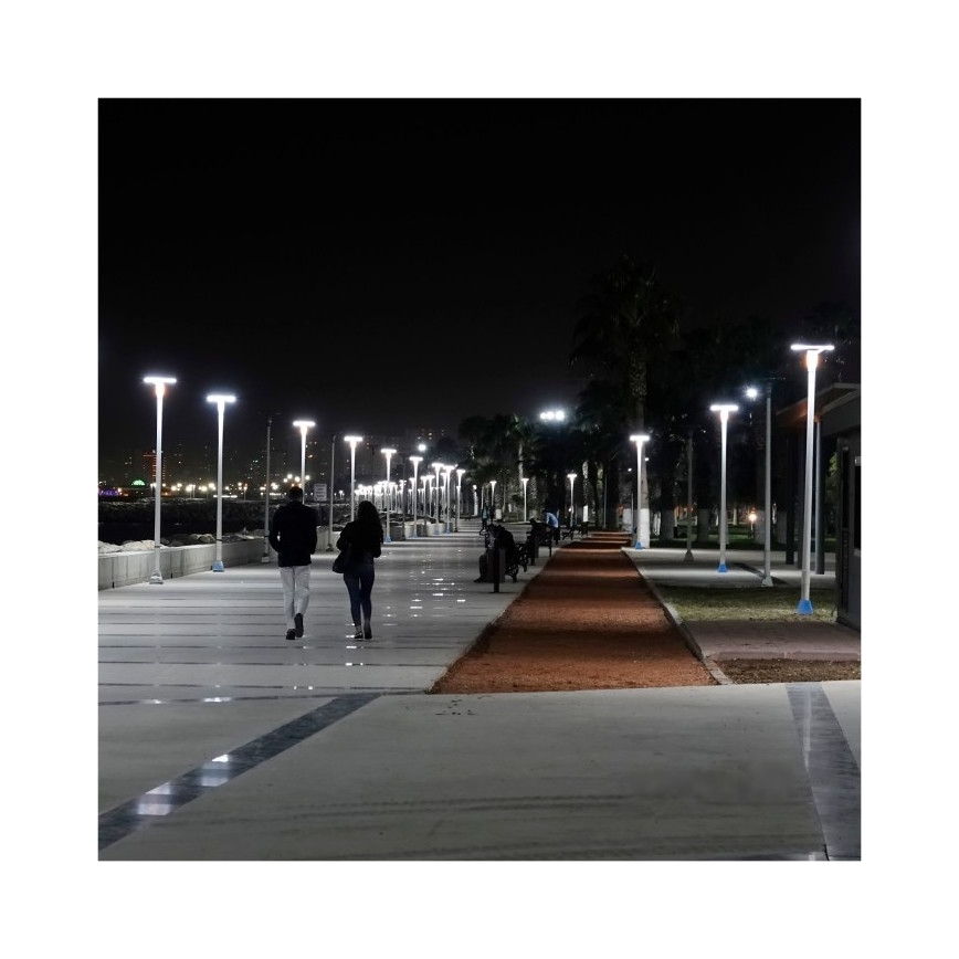 LED solarna ulična lampa sa senzorom LUVIA LED/15W/3,2V 6500K IP54 5400 mAh + daljinski upravljač