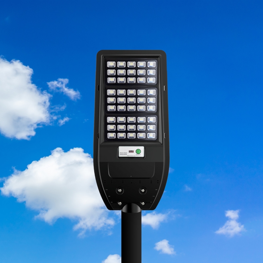 LED solarna ulična lampa VIA 100W/10000 mAh 3,2V 6000K IP54 + daljinski upravljač