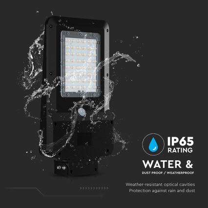 LED solarna ulična svetiljka sa senzorom LED/20W/7,4V IP65 5400 mAh