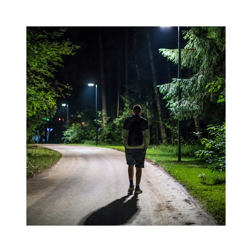 Prigušiva LED solarna ulična lampa sa senzorom pokreta i sumraka URBI LED/8W/3,2V 6500K IP54 10000 mAh + daljinski upravljač