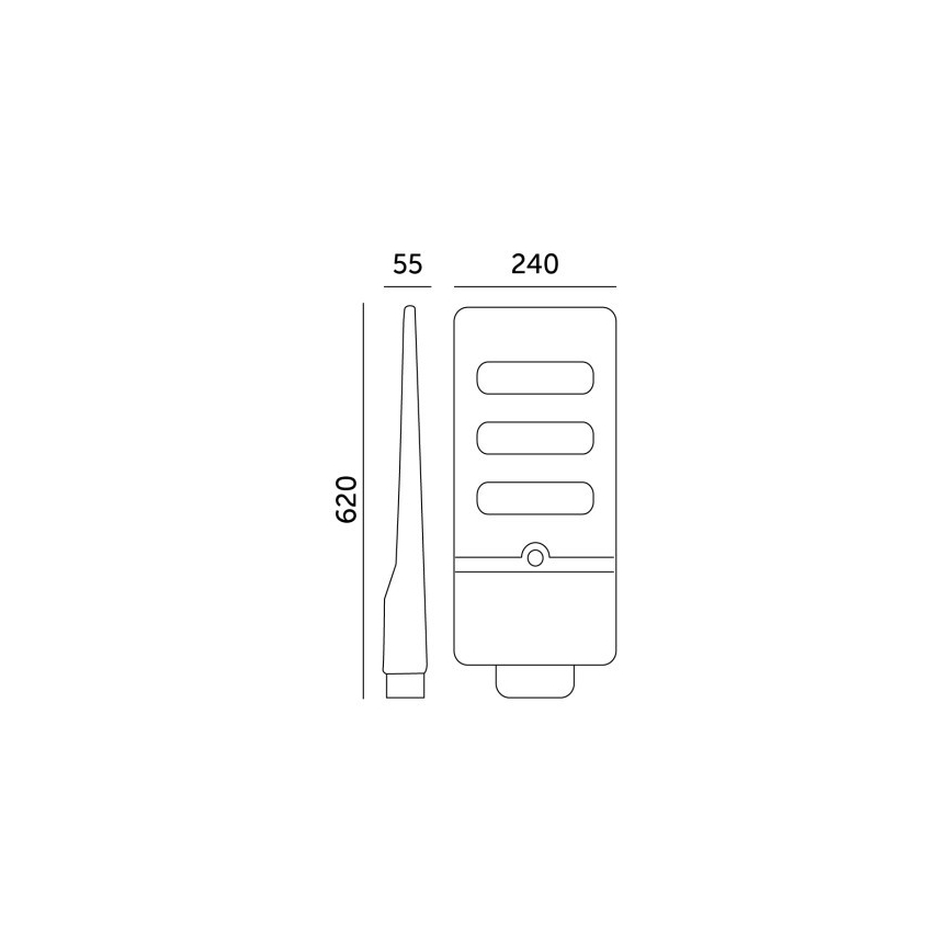 Prigušiva LED solarna ulična lampa sa senzorom pokreta i sumraka URBI LED/8W/3,2V 6500K IP54 10000 mAh + daljinski upravljač