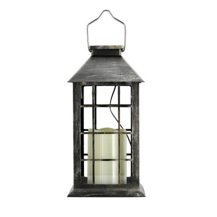 LED solarna viseća svetiljka LED/0,02W/1,2V 1xAA 2700K IP44 200 mAh patina