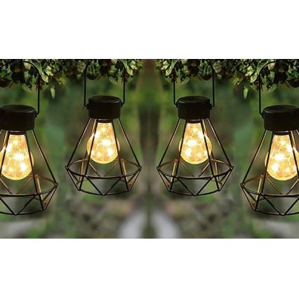 LED solarna viseća svetiljka sa senzorom LED/0,1W/1,2V 600 mAh prečnik 13 cm