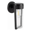 LED solarna zidna lampa LED/1W/3,7V 500 mAh IP65 crna