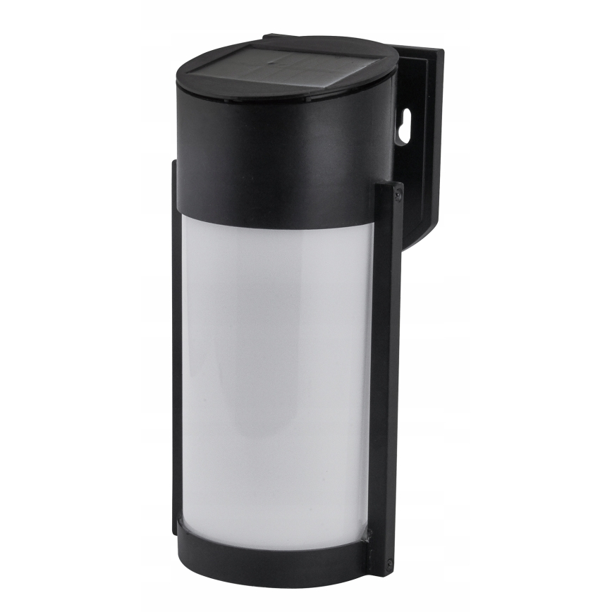 LED solarna zidna lampa LED/3,7V 300 mAh IP44 crna