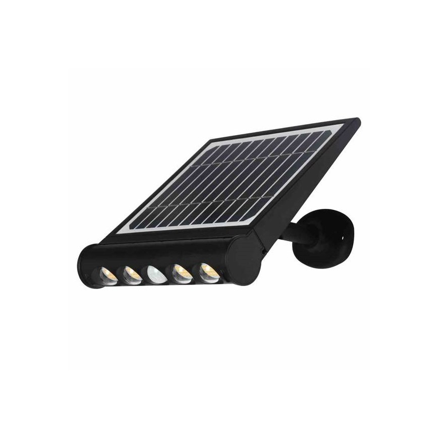 LED solarna zidna lampa sa senzorom pokreta i sumraka LED/8W/3,7V 4000 mAh 4000K IP65
