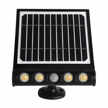 LED solarna zidna lampa sa senzorom pokreta i sumraka LED/8W/3,7V 4000 mAh 4000K IP65