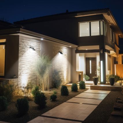 LED solarna zidna svetiljka sa senzorom LED/1W/3,7V 6500K IP44 1200 mAh