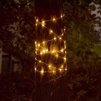 LED solarni dekorativni niz LED/3,7V 1800 mAh 10 m IP44 + daljinski upravljač