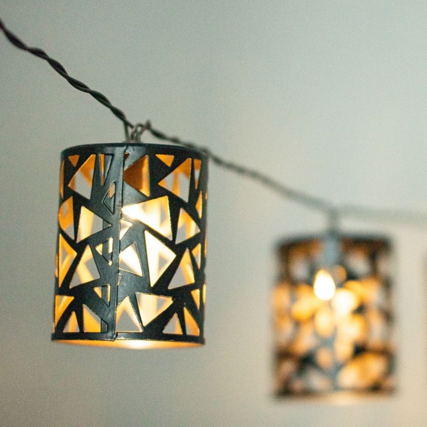 LED Solarni lanac 10xE12/3,65m 600 mAh IP44 topla bela