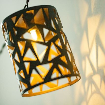 LED Solarni lanac 10xE12/3,65m 600 mAh IP44 topla bela